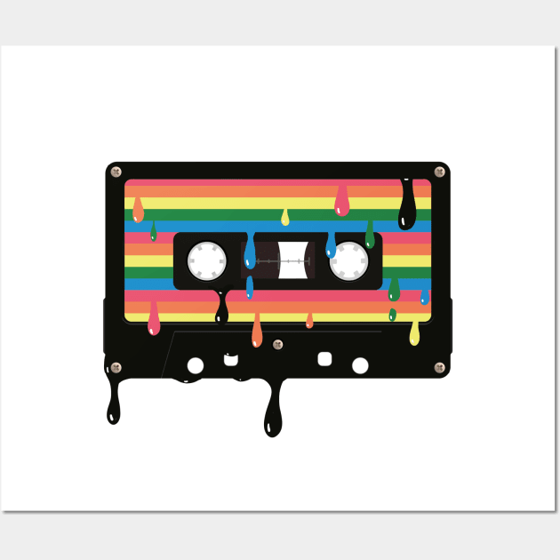 Psychedelic Cassette Wall Art by karutees